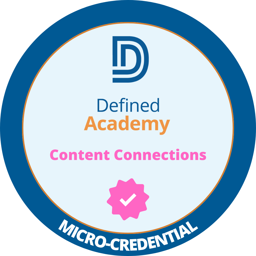 Content Connections Micro-Credential Badge